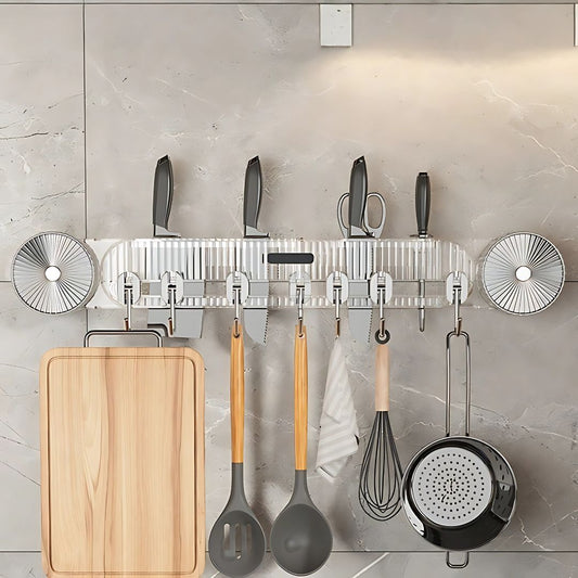8-Hook Suction Mount for Kitchen & Home – Easy No-Drill Installation
