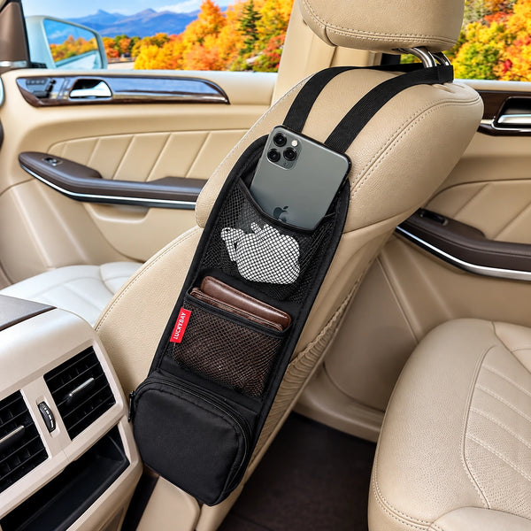 Car Seat Back Organizer – Multi-Pocket Hanging Storage Bag for Phone & Accessories