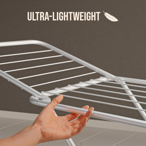 Foldable Stainless Steel Clothes Drying Rack – Indoor & Outdoor Laundry Stand