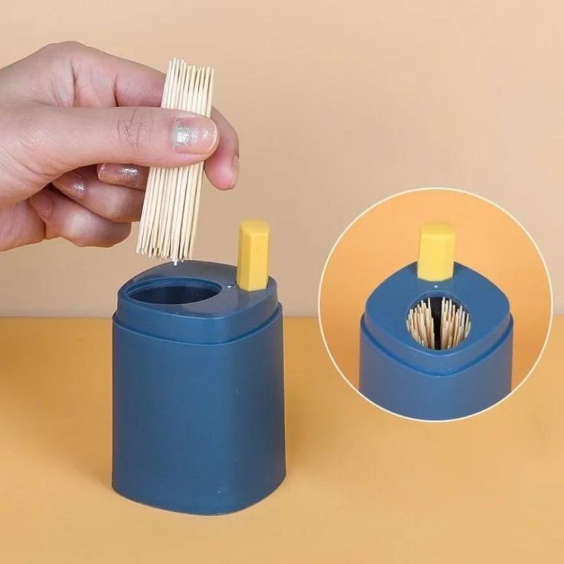 Portable Automatic Pop-up Toothpick Dispenser for Kitchen & Dining