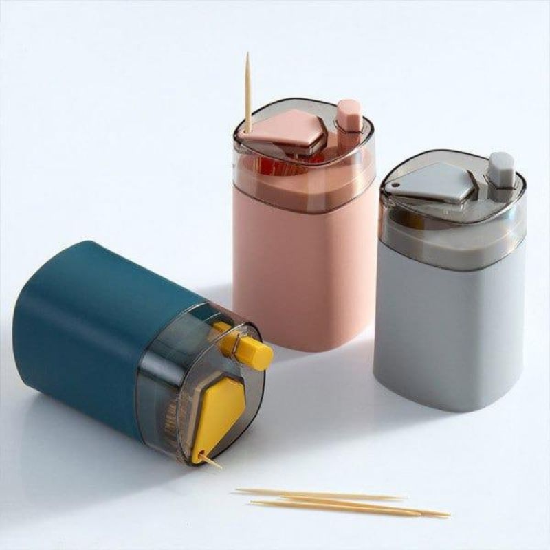 Portable Automatic Pop-up Toothpick Dispenser for Kitchen & Dining