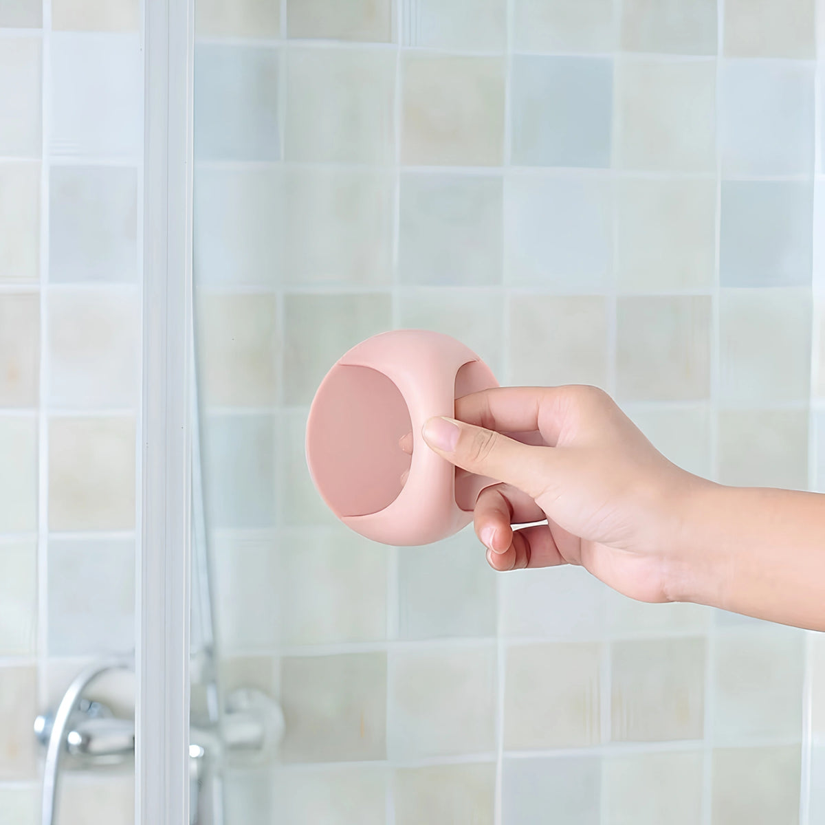Stick-On Cabinet Door Handle – Easy-Open Adhesive Pull