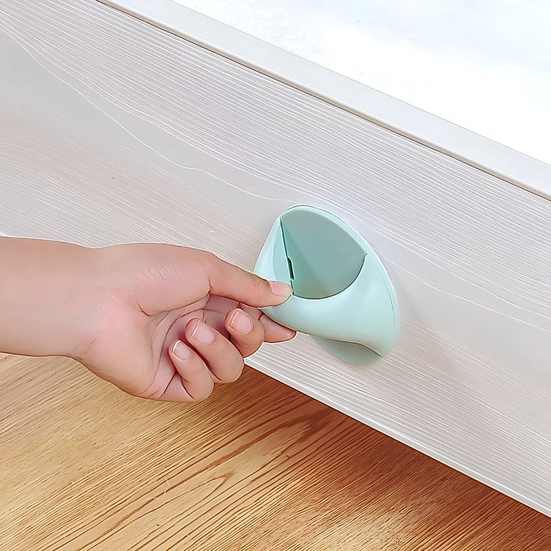 Stick-On Cabinet Door Handle – Easy-Open Adhesive Pull