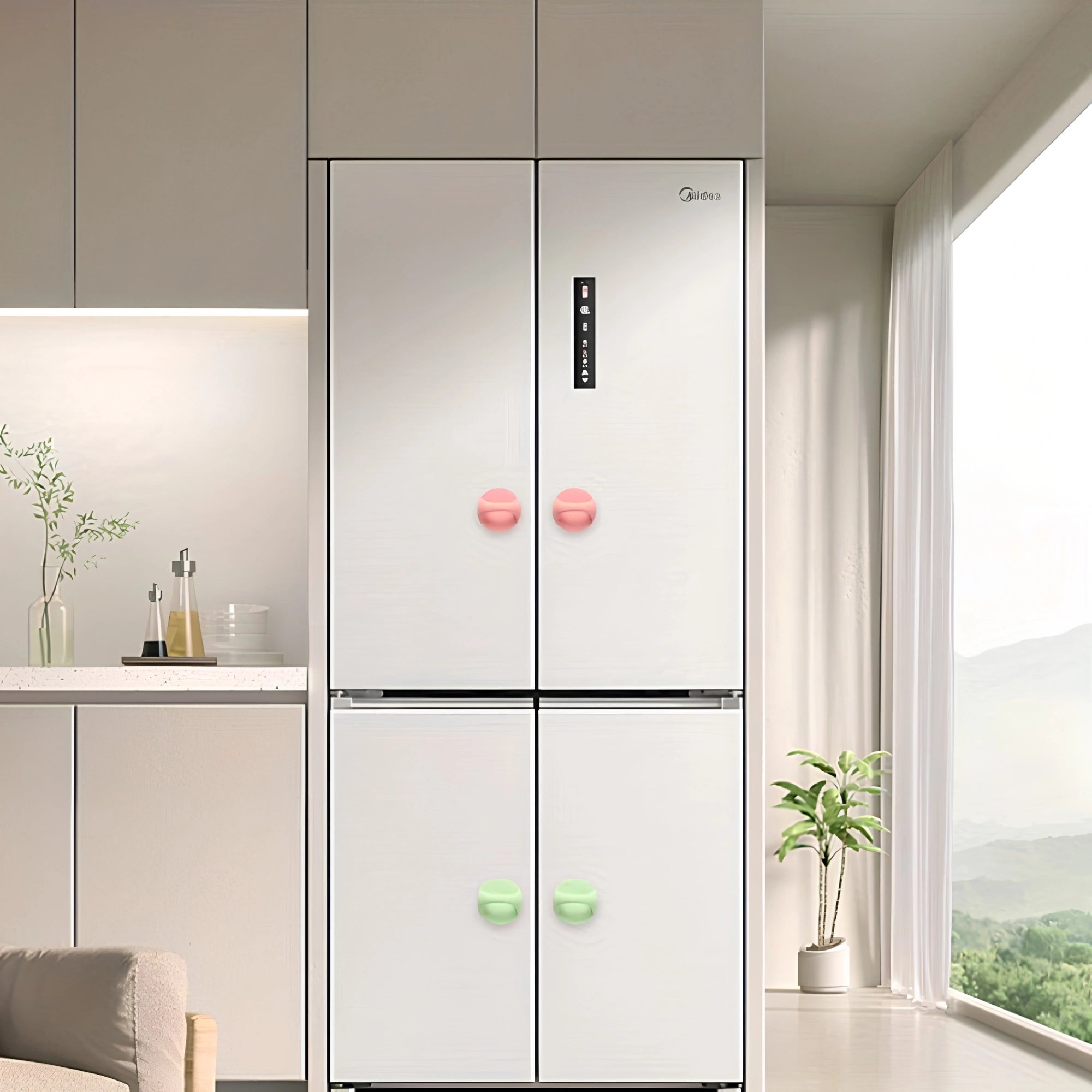 Stick-On Cabinet Door Handle – Easy-Open Adhesive Pull