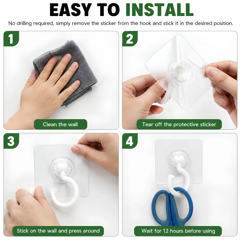 No-Drill Ceiling Hook – Strong Adhesive Suction Cup Wall & Ceiling Hook