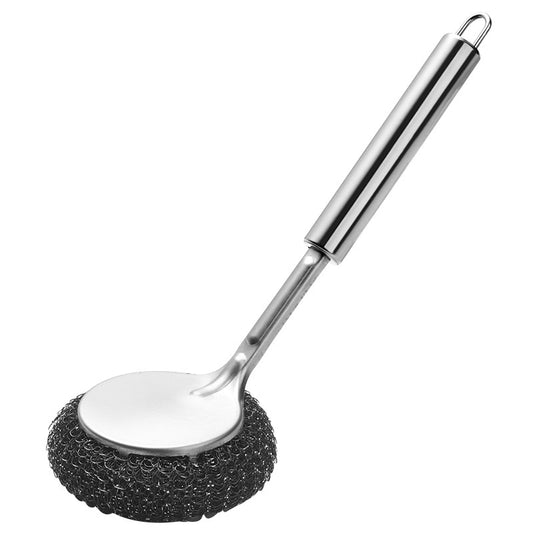 Stainless Steel Cleaning Brush with Tight Steel Wire Ball