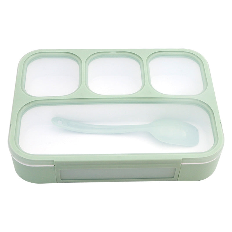 Children's Portable Four-Grid Bento Box with Leakproof Design