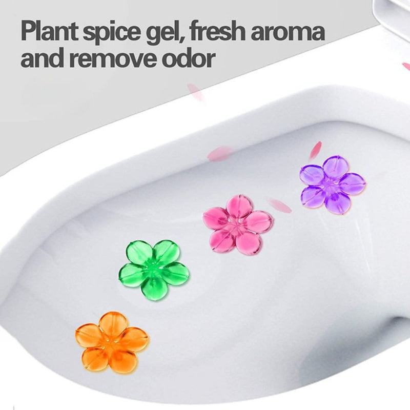 Fresh Gel Toilet Bowl Cleaning Stamps – Floral Scented Gel Cleaner for Limescale Prevention & Long-Lasting Freshness