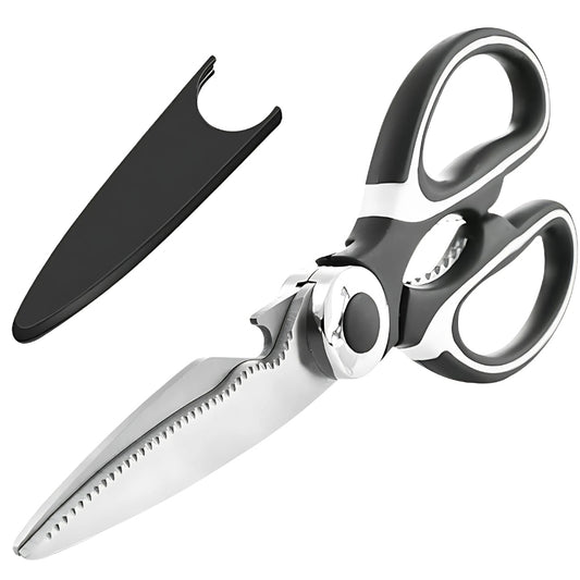 Kitchen Scissors with Case – Multipurpose Scissors for Meat, Fish, and Vegetable Cutting