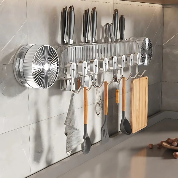 8-Hook Suction Mount for Kitchen & Home – Easy No-Drill Installation