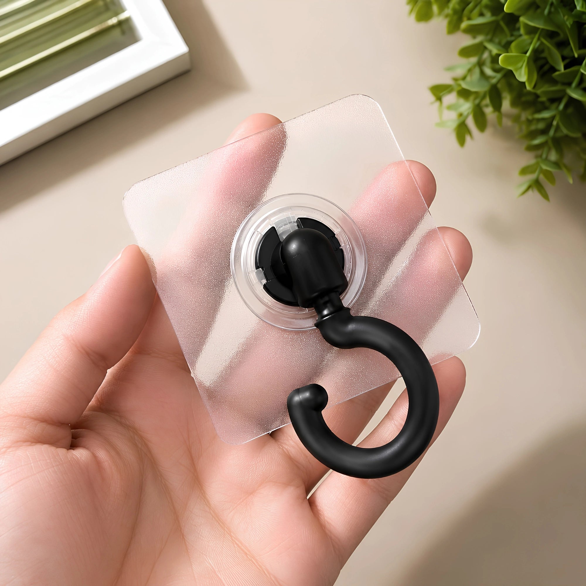 No-Drill Ceiling Hook – Strong Adhesive Suction Cup Wall & Ceiling Hook