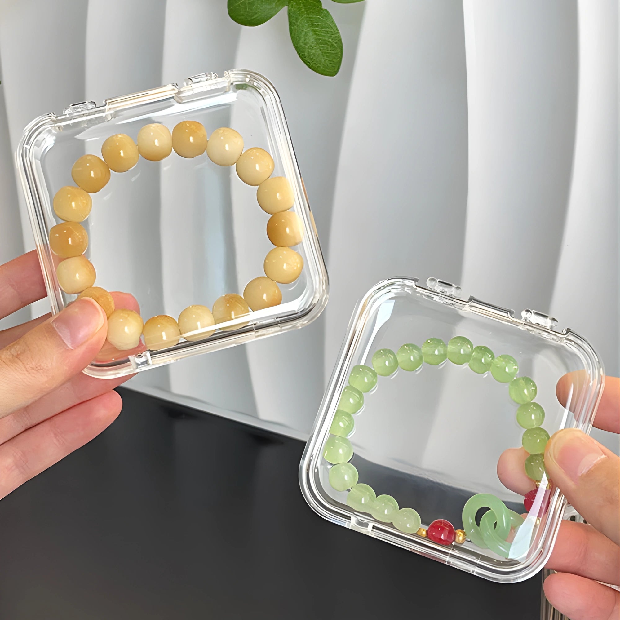 Prime Choice Large Capacity Transparent Jewelry, Nail art tips Organizer Box | 10-Grid Removable Storage Boxes