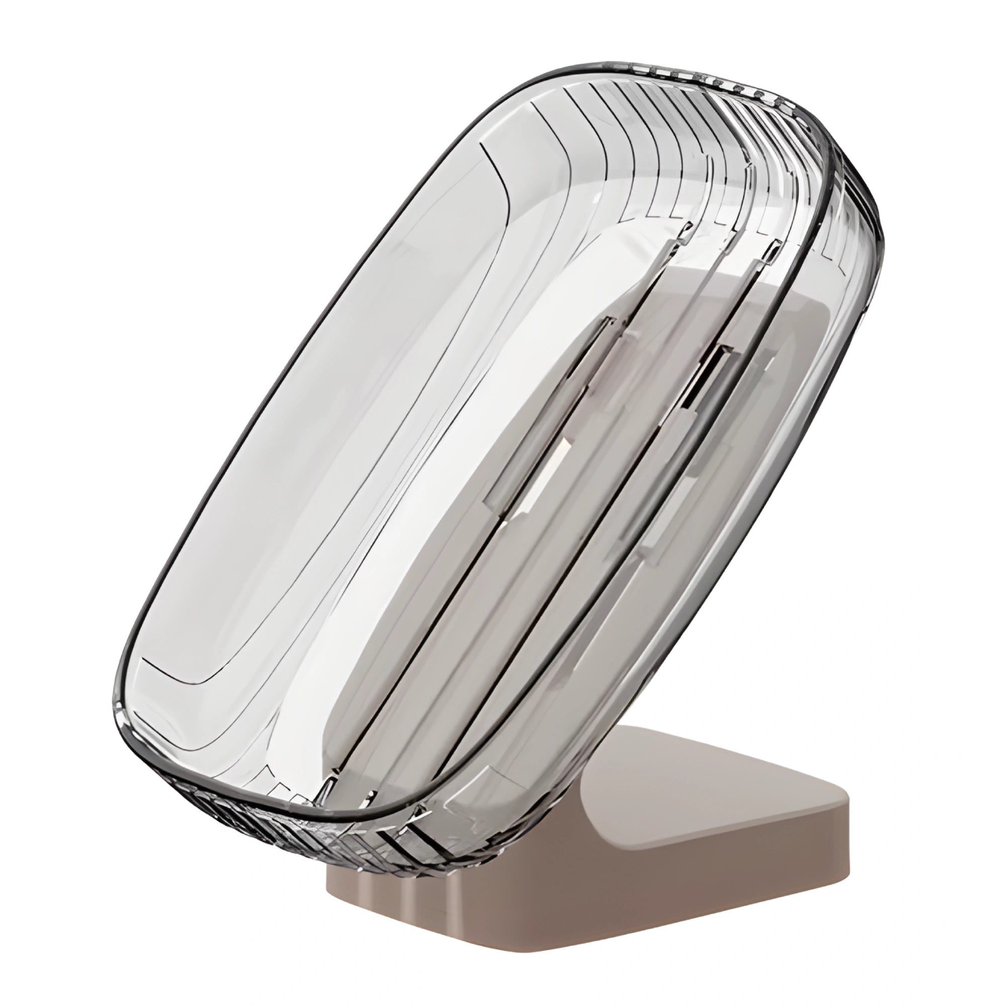No-Drill Wall-Mounted Soap Box – Transparent Square Bathroom Soap Holder