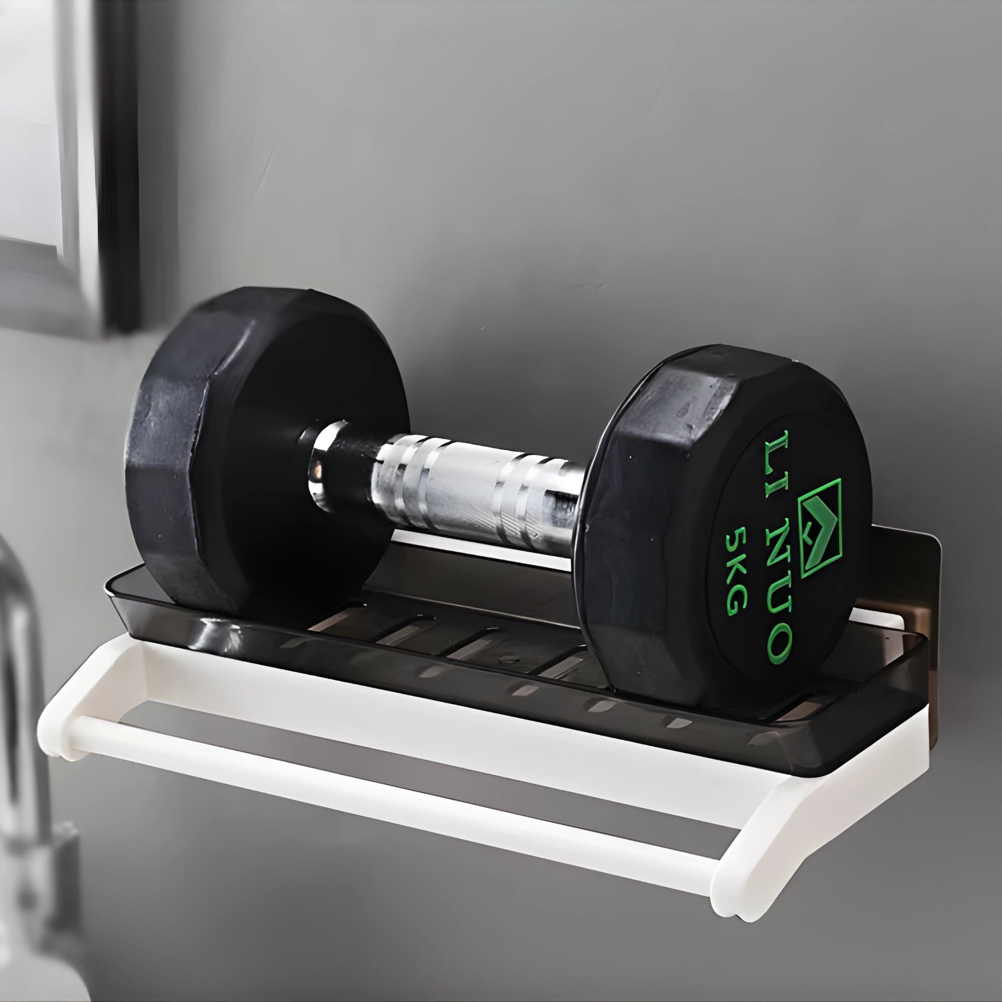 Adhesive Wall-Mounted Shelf – No-Drill Kitchen & Bathroom Storage Rack