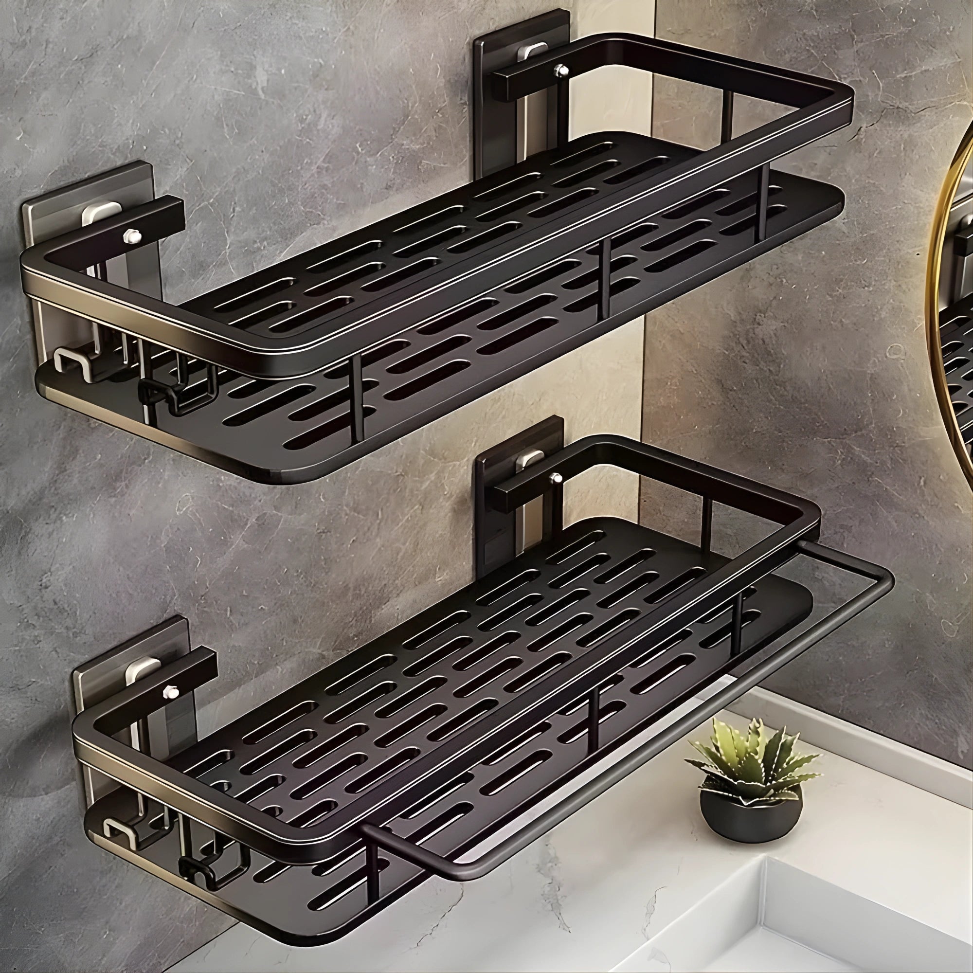 Self-Adhesive Bathroom & Kitchen Storage Rack