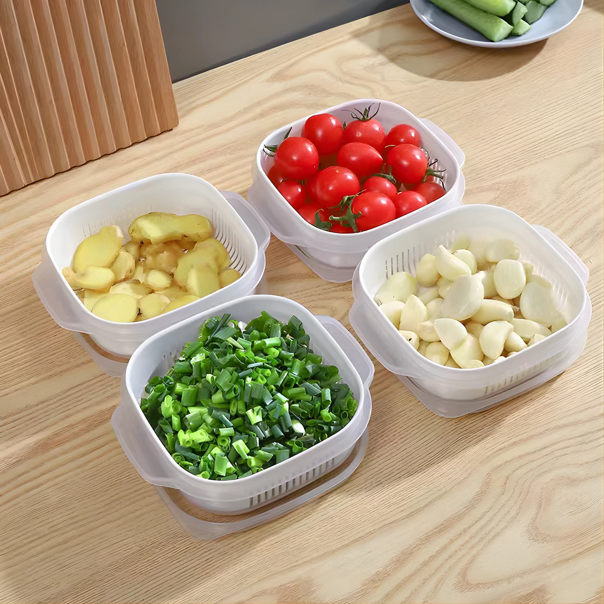 Food Storage Container – Rice, Fruit & Kitchen Storage Box for Refrigerator & Freezer