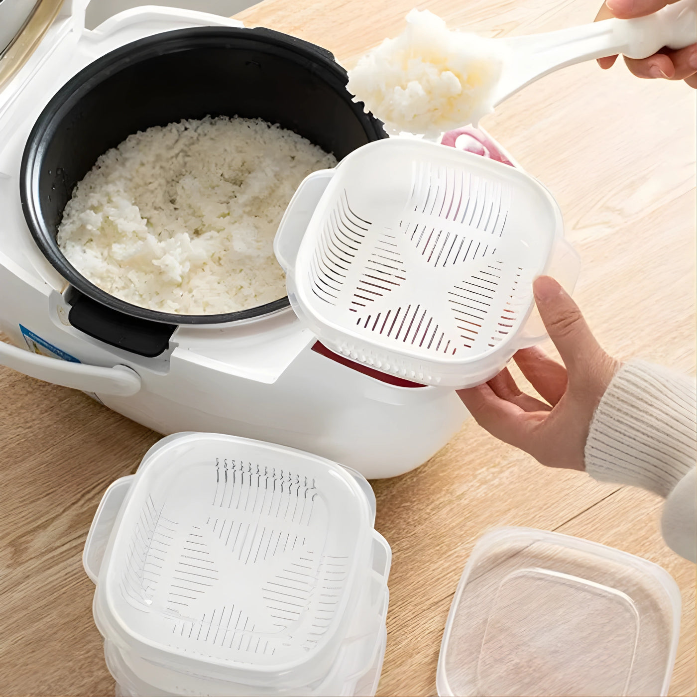 Food Storage Container – Rice, Fruit & Kitchen Storage Box for Refrigerator & Freezer