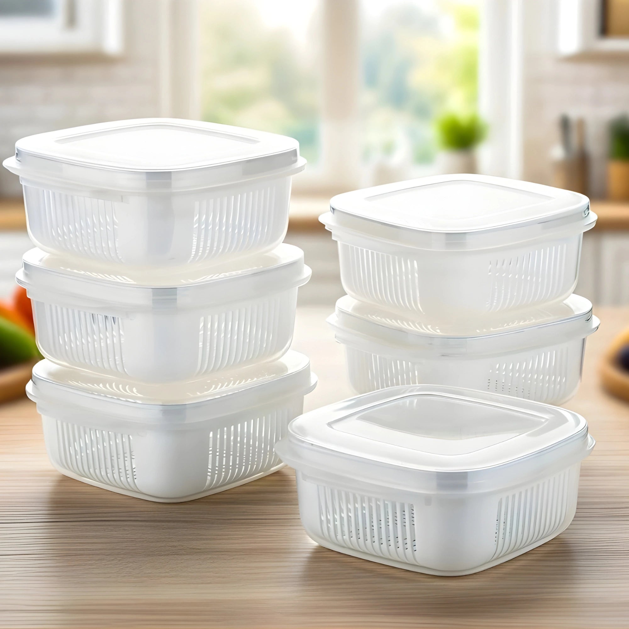 Food Storage Container – Rice, Fruit & Kitchen Storage Box for Refrigerator & Freezer