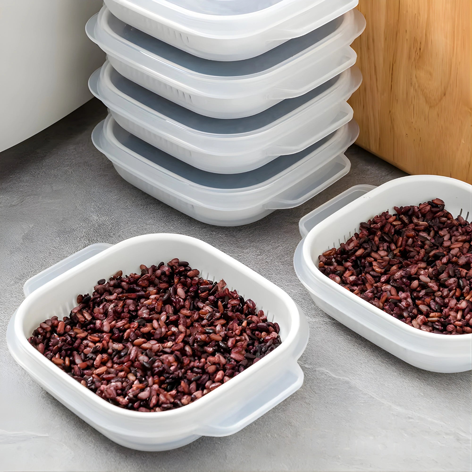 Food Storage Container – Rice, Fruit & Kitchen Storage Box for Refrigerator & Freezer