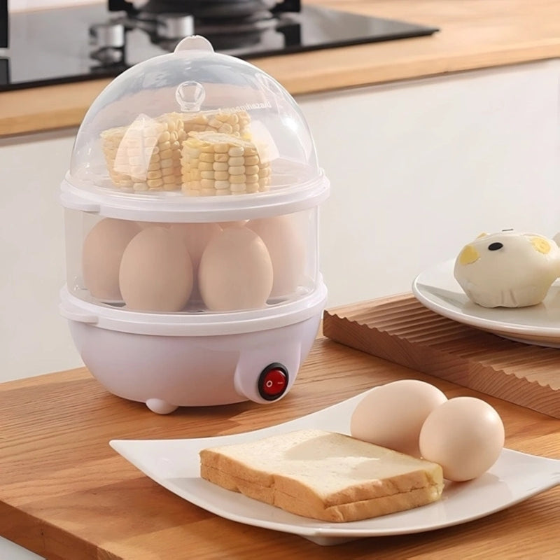 Double-Layer Electric Egg Cooker for Quick Breakfasts