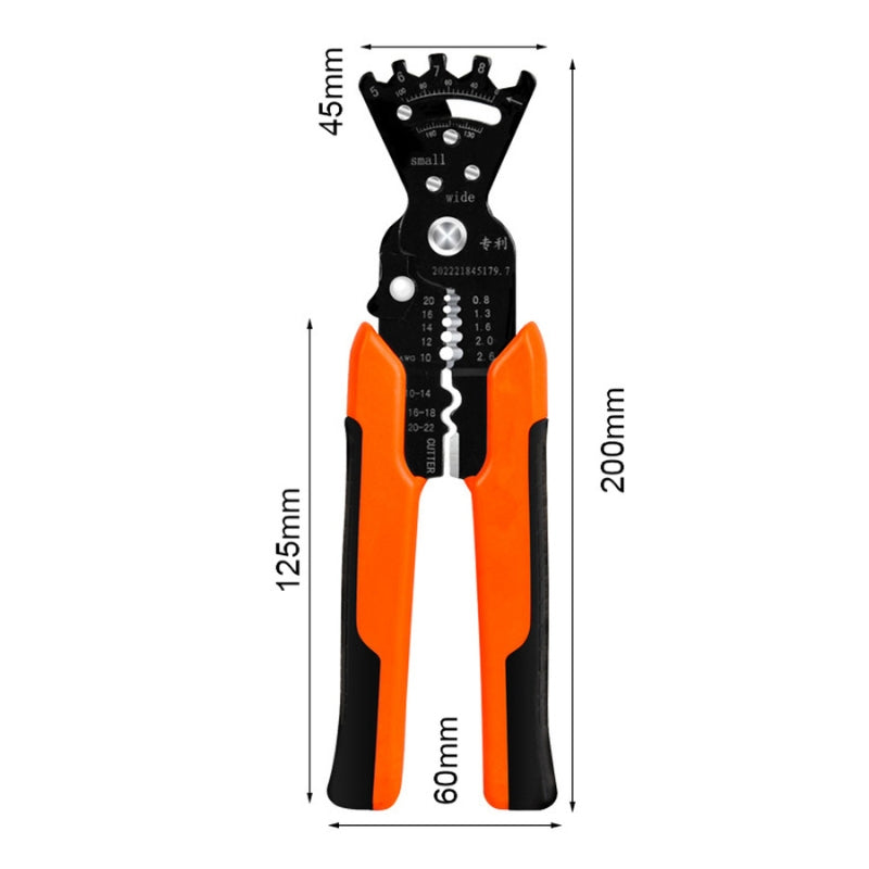 Multipurpose Electrician's Pliers for Stripping, Cutting, and Crimping