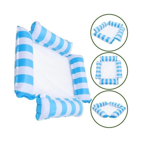 Inflatable Four-Tube Water Floating Bed for Ultimate Pool Comfort