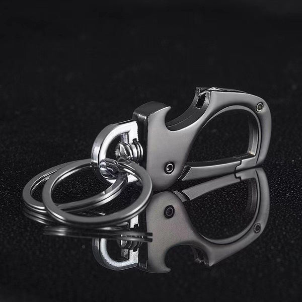 Compact Key Chain with Foldable Mini Knife