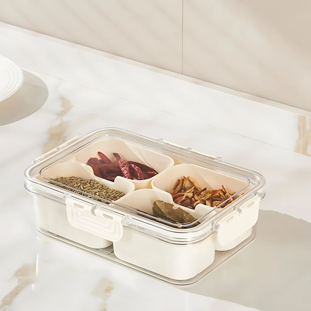 Snackle Storage Box – 8-Compartment Portable Snack Tray with Removable Dividers