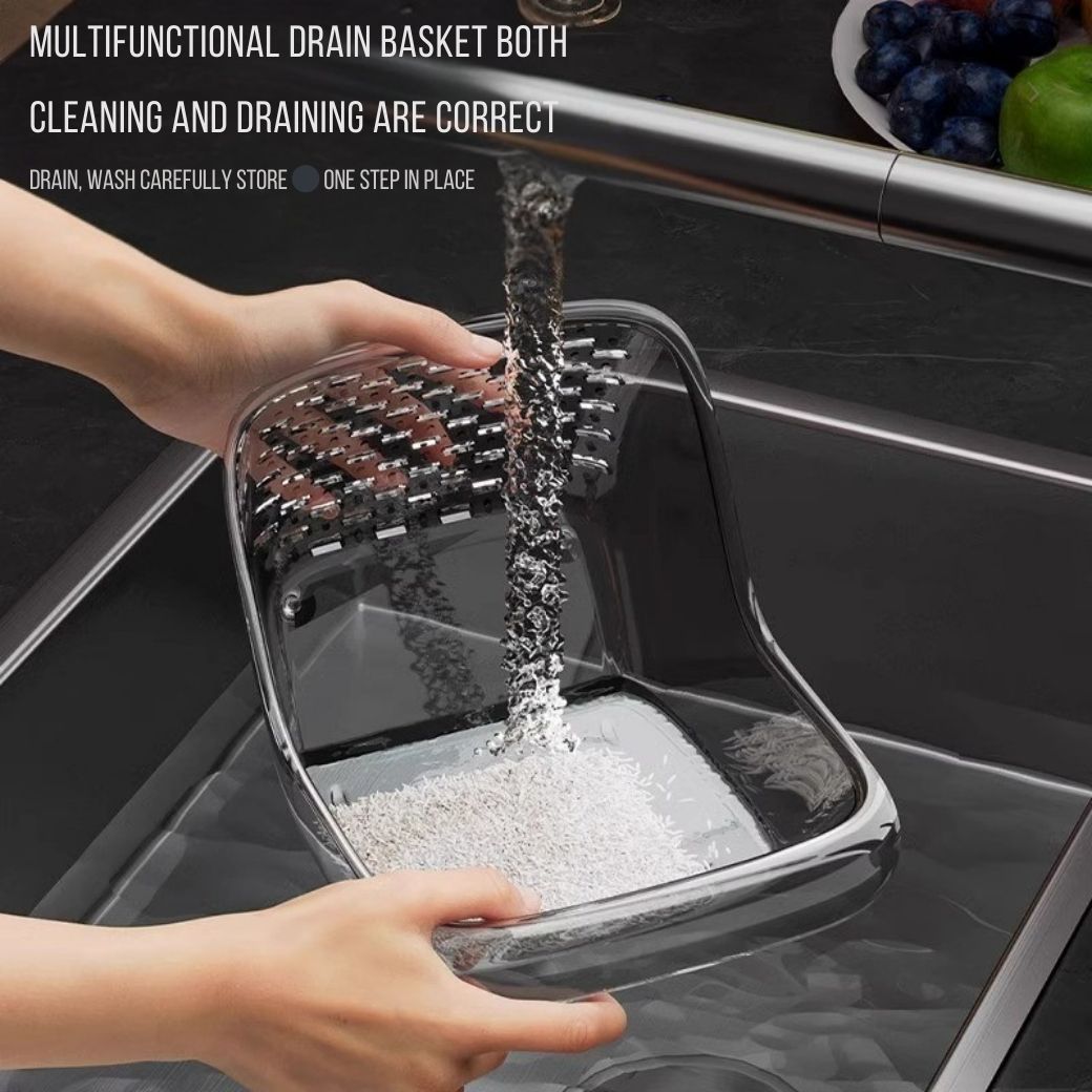 Adjustable Sink Strainer Basket – Multipurpose Fruit & Vegetable Washing Basin