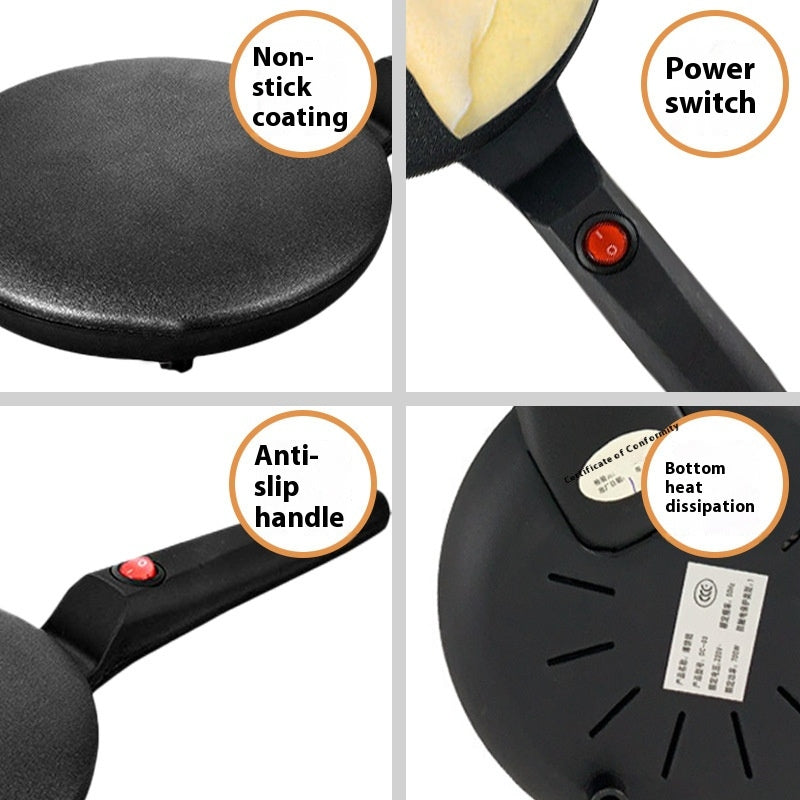 Electric Crepe Maker with Auto Power Off Function