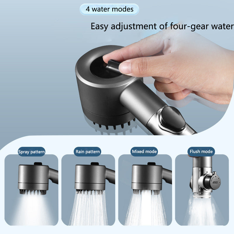 3-Modes High-Pressure Rainfall Shower Head