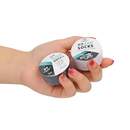 Pure Cotton Compressed Socks – Portable Travel & Disposable Socks for Men & Women