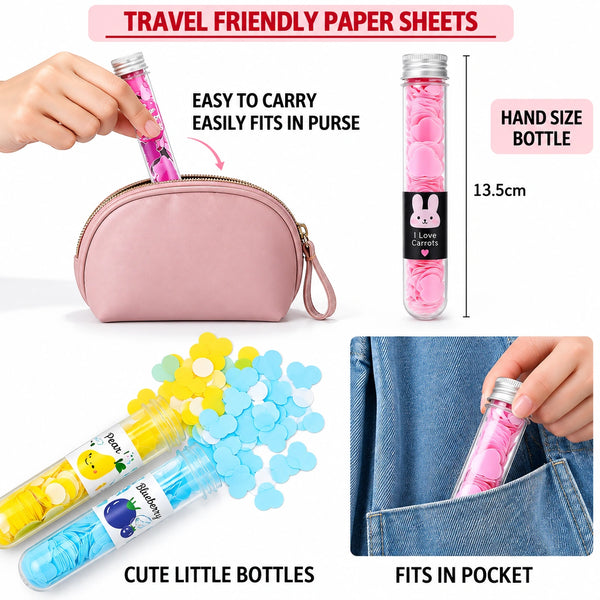 Foaming Hand Soap Papers – Dissolvable Hand Wash Refills for Easy Foaming Soap