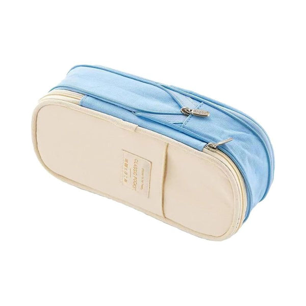 Multi-Compartment Cloth Pencil Case for Students