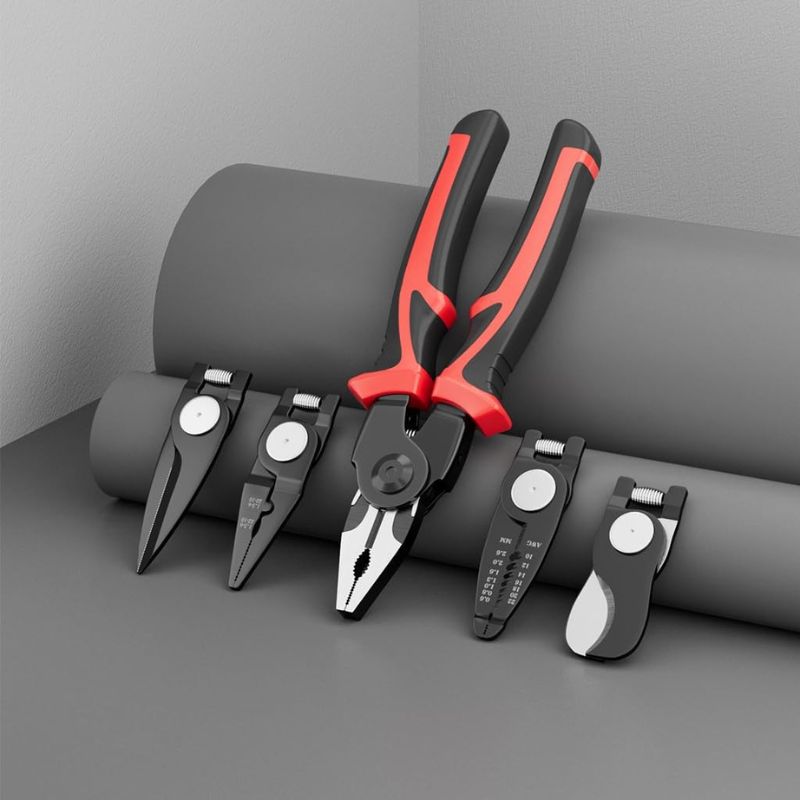 All-in-One Wire Stripper and Electrician Tool Set with Storage Case