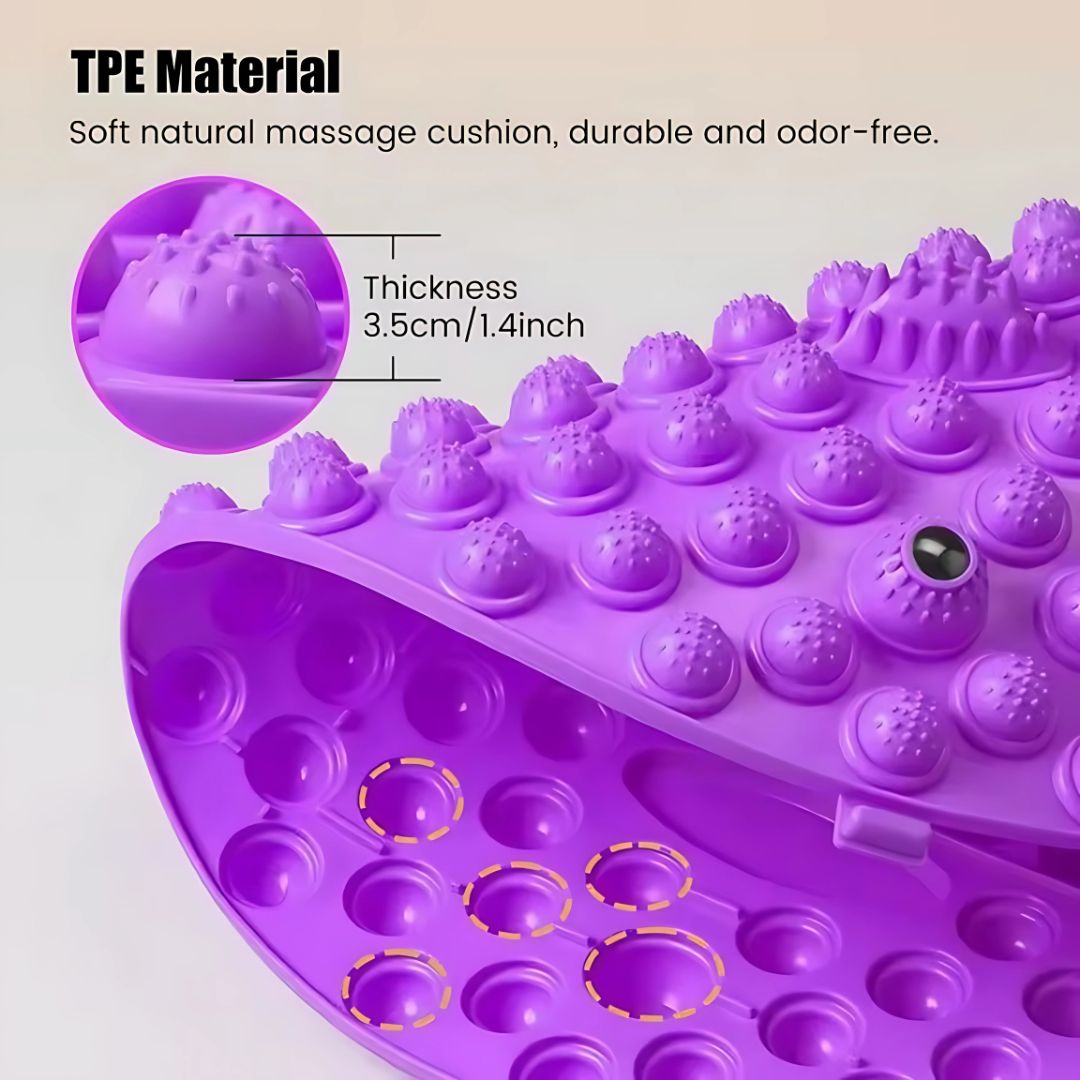 Foot Acupressure Massage Board – Bamboo Reflexology Pad for Improved Blood Flow & Stress Relief