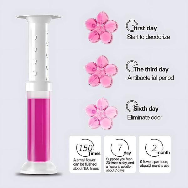 Fresh Gel Toilet Bowl Cleaning Stamps – Floral Scented Gel Cleaner for Limescale Prevention & Long-Lasting Freshness