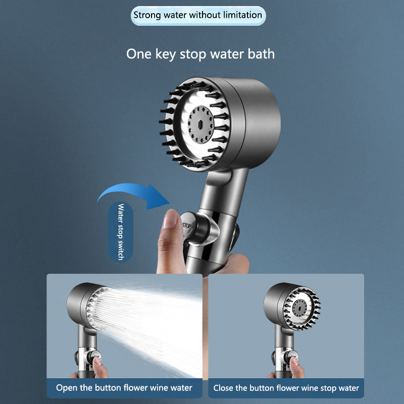 3-Modes High-Pressure Rainfall Shower Head