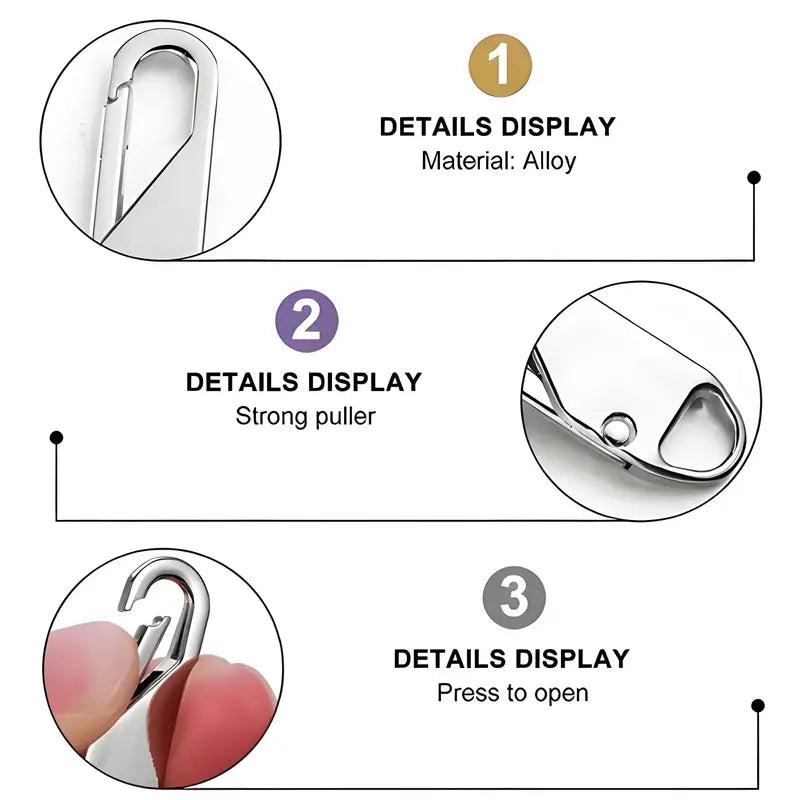 Zipper Pull Replacement Pull Tab Slider
