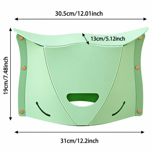 Foldable Portable Stool & Shopping Bag – Lightweight Folding Seat for Travel & Outdoor Use