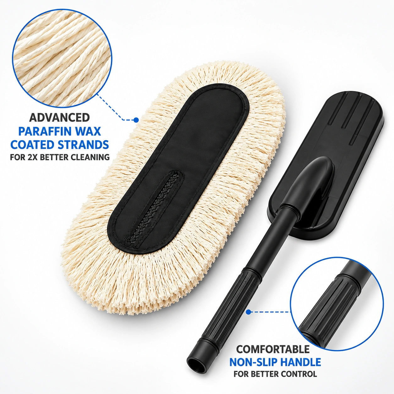 Microfiber Dusting Brush – Ultra Soft Washable Duster for Scratch-Free Cleaning
