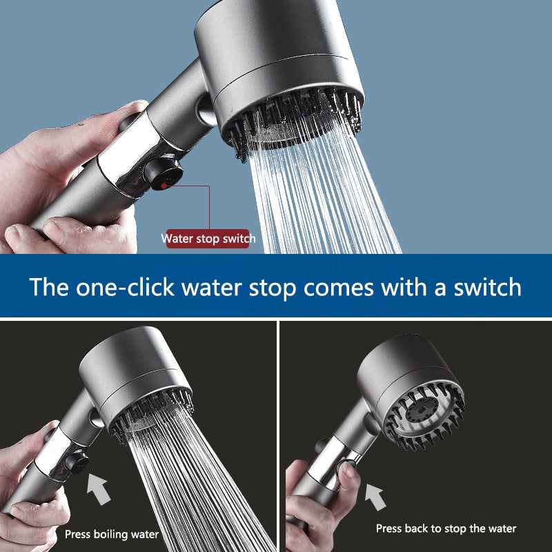 3-Modes High-Pressure Rainfall Shower Head