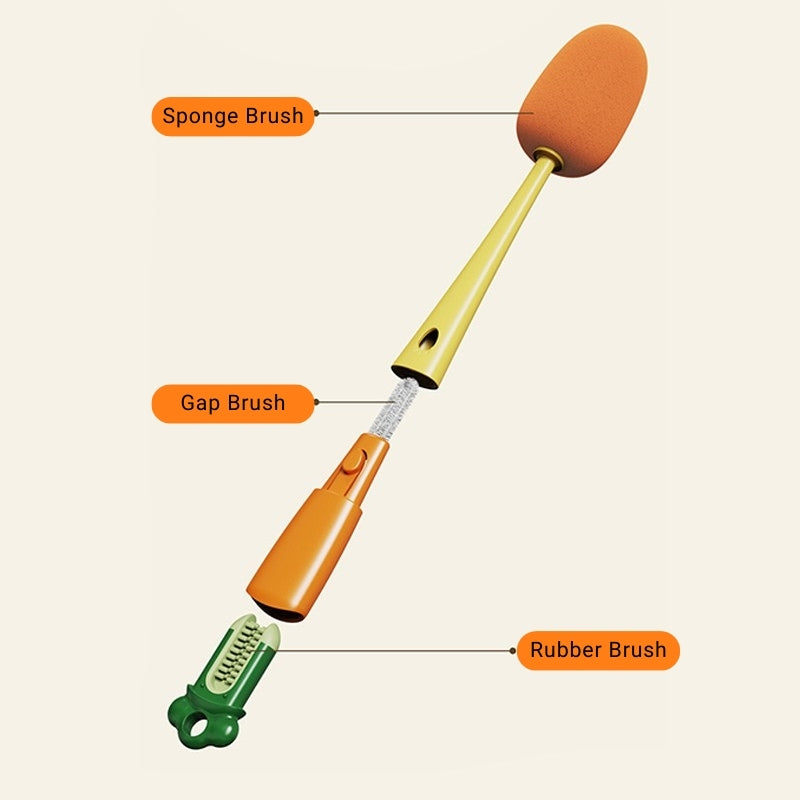 बोतलों, कपों और कांच के बर्तनों के लिए डीप क्लीनिंग ब्रश