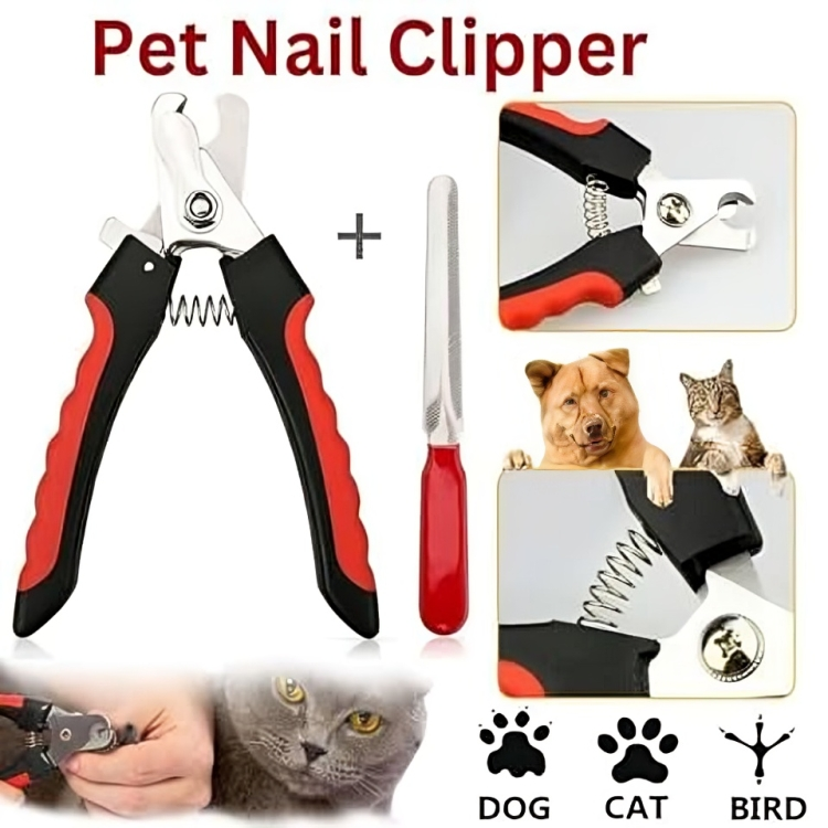 Animal Nail Cutter & Clipper Set – Professional Trimmer & Filer for Dogs, Puppies, Cats & Kittens