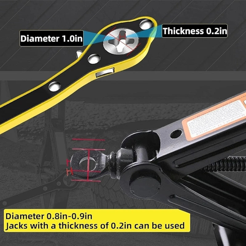 कार टायर और पहिया मरम्मत के लिए श्रम-बचत जैक रैचेट रिंच