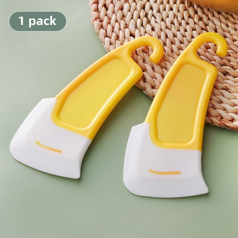 Modern Silicone Flat Cleaning Spatula for Pots and Pastries