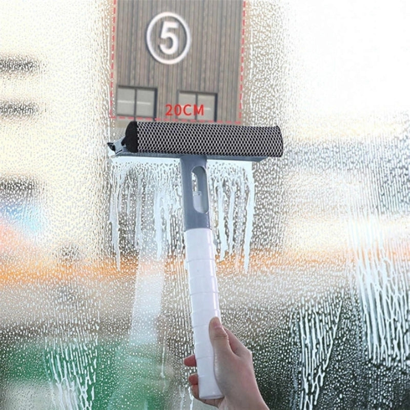 2-in-1 Disassemble Rod Window Cleaner with Mop and Squeegee