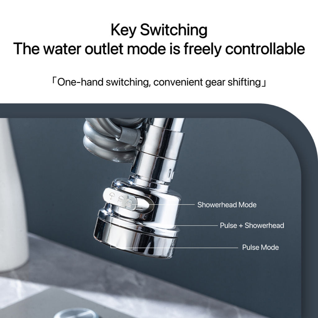 Spring Water Faucet with 3 Water Outlet Modes