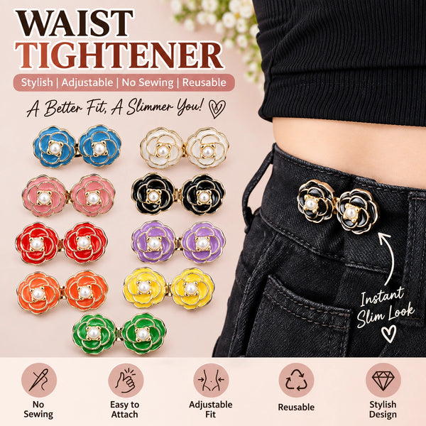 Adjustable Waist Tightener Clips – No-Sewing Jeans & Pants Waist Buckle (Pack of 10)