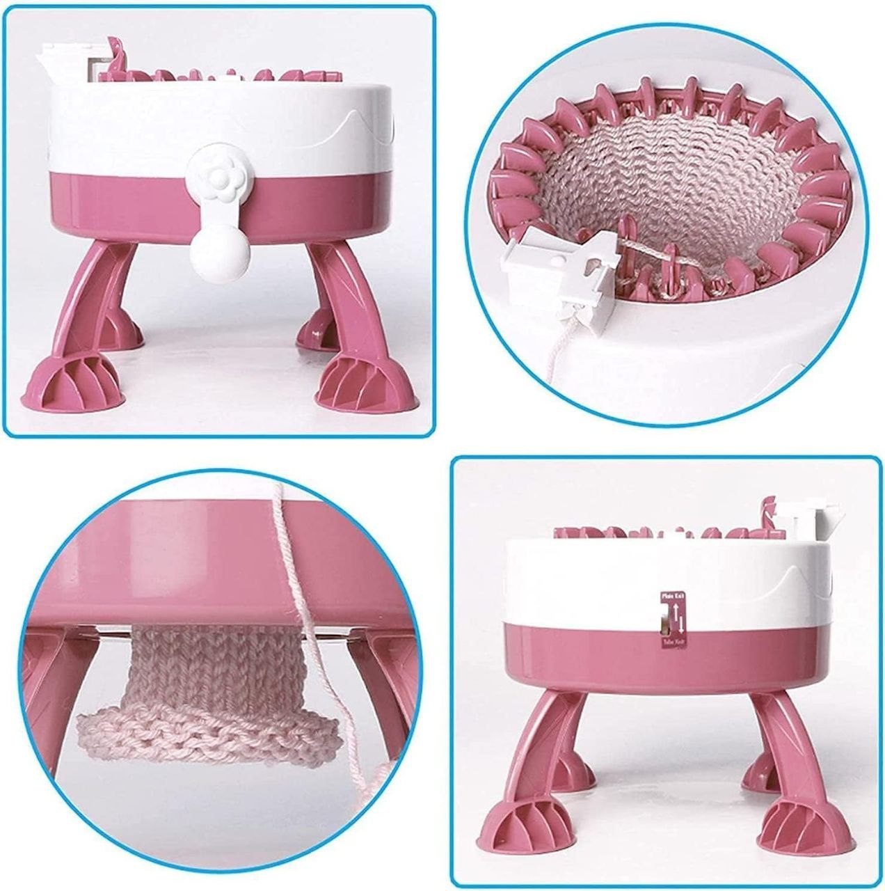 22-Needle Knit Loom Machine for DIY Knitting